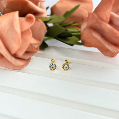 [Charm Aries Jewelry]Devil's Eye Ear Bone Nail Earrings
