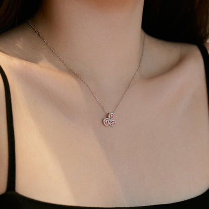 [Charm Aries Jewelry]Elegant Flower Shape Pear Cut Necklace