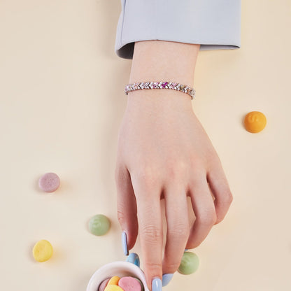 [Charm Aries Jewelry]Dazzling Unique Multi Shape Daily Bracelet