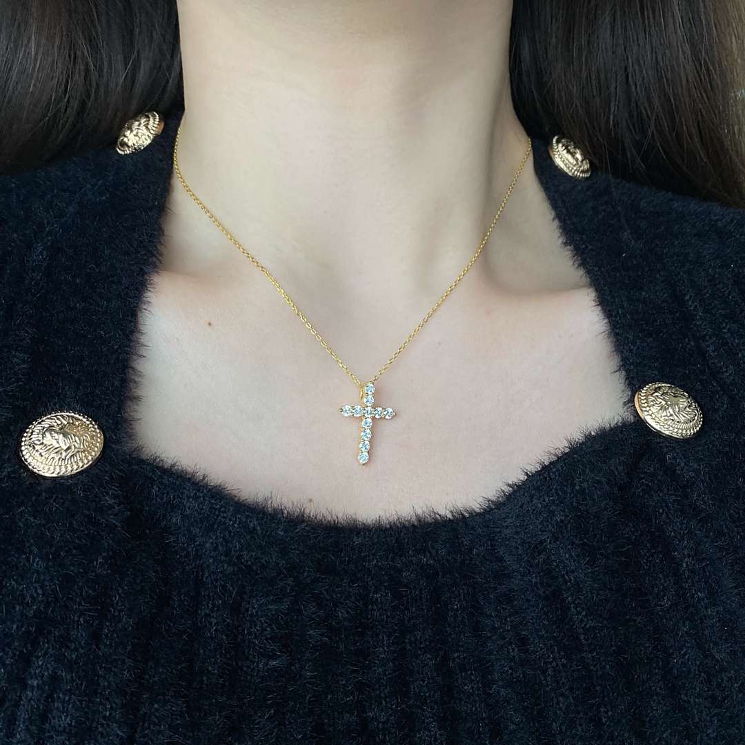 [Charm Aries Jewelry]Unique Cross Shape Necklace