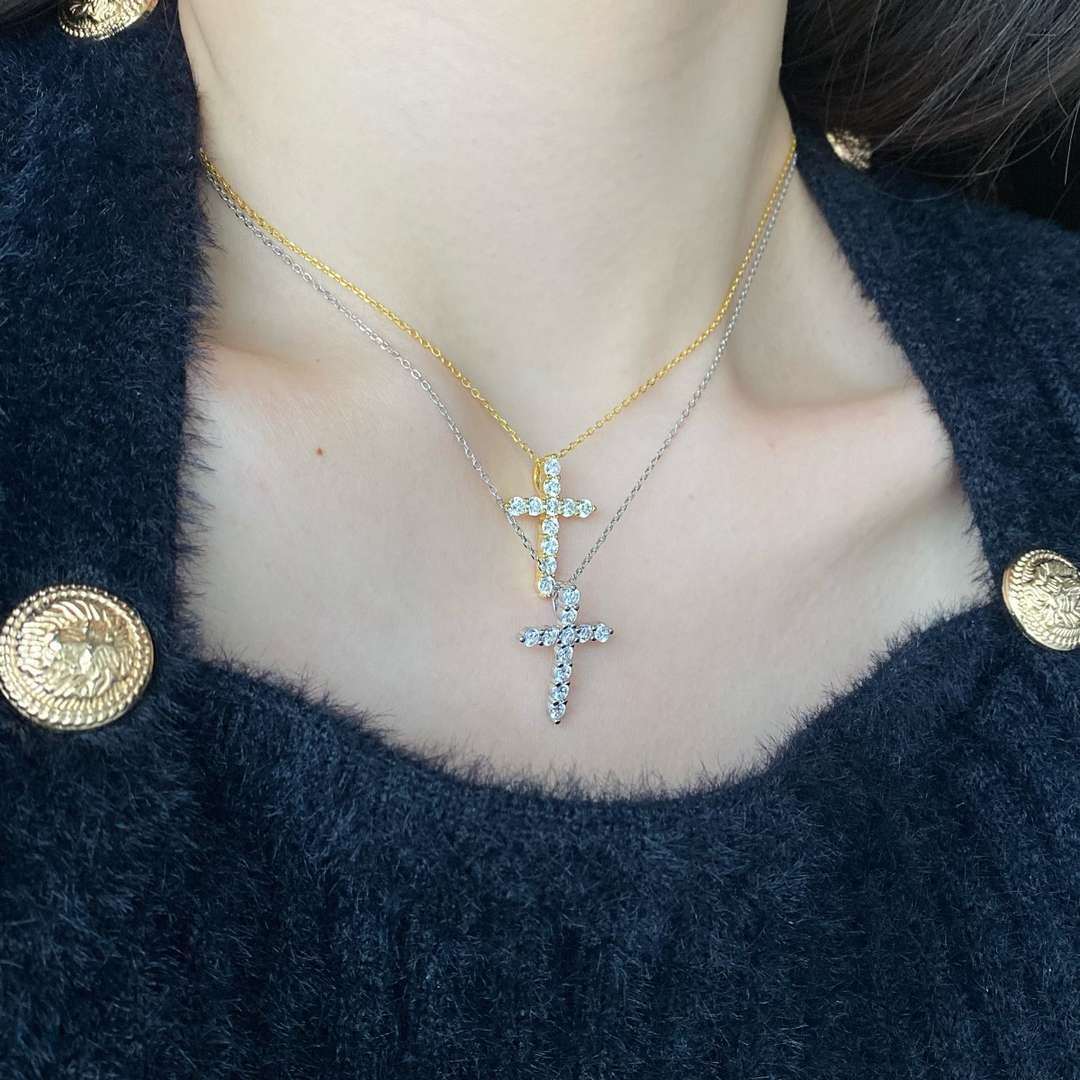 [Charm Aries Jewelry]Unique Cross Shape Necklace
