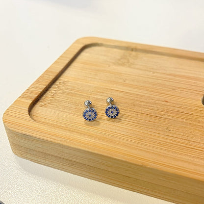 [Charm Aries Jewelry]Devil's Eye Ear Bone Nail Earrings