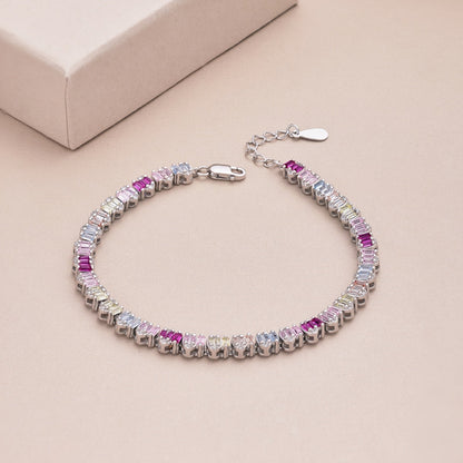 [Charm Aries Jewelry]Delicate Colorful Emerald Cut Party Bracelet