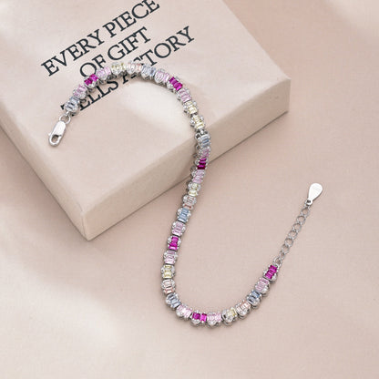[Charm Aries Jewelry]Delicate Colorful Emerald Cut Party Bracelet