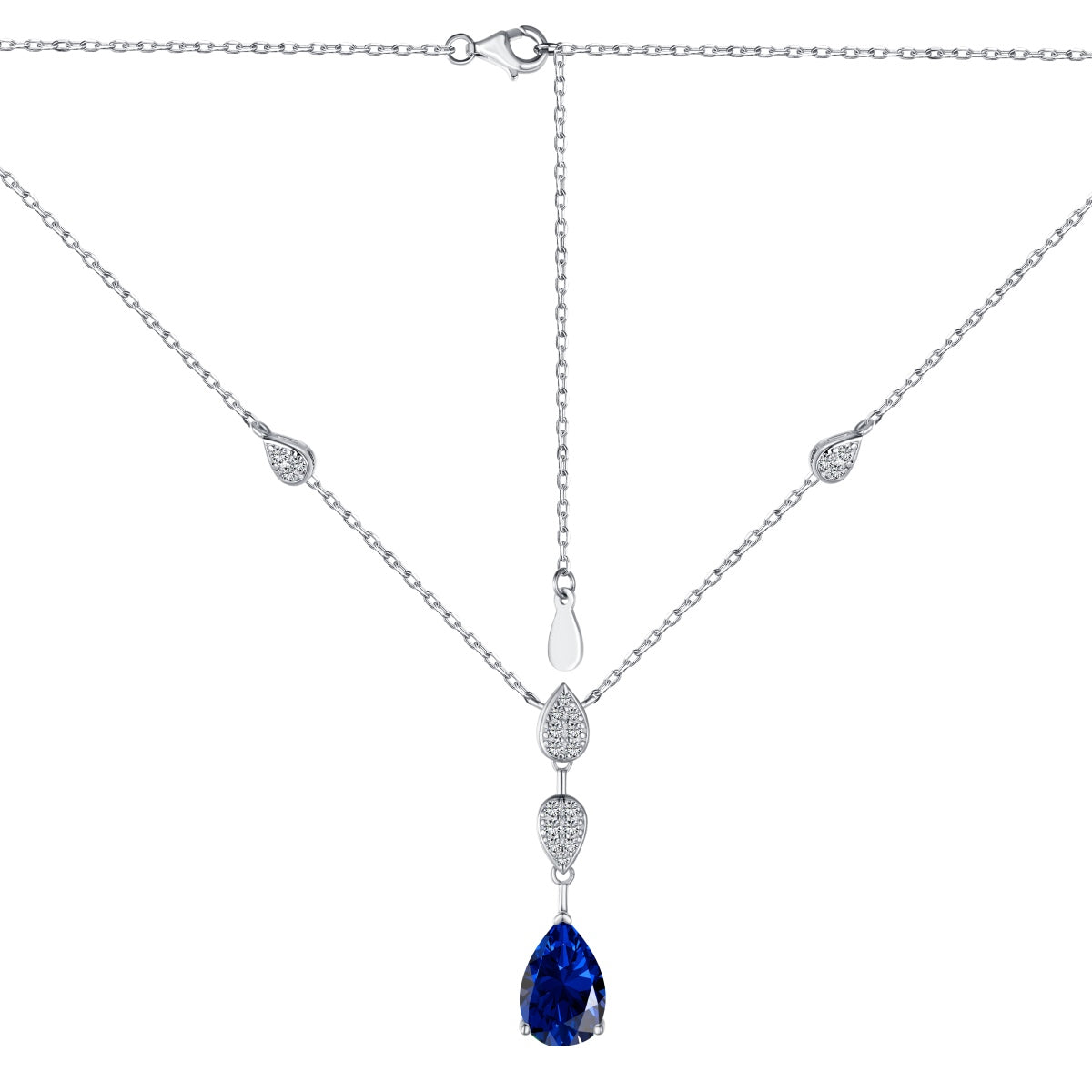 [Charm Aries Jewelry]Dazzling Pear Cut Necklace