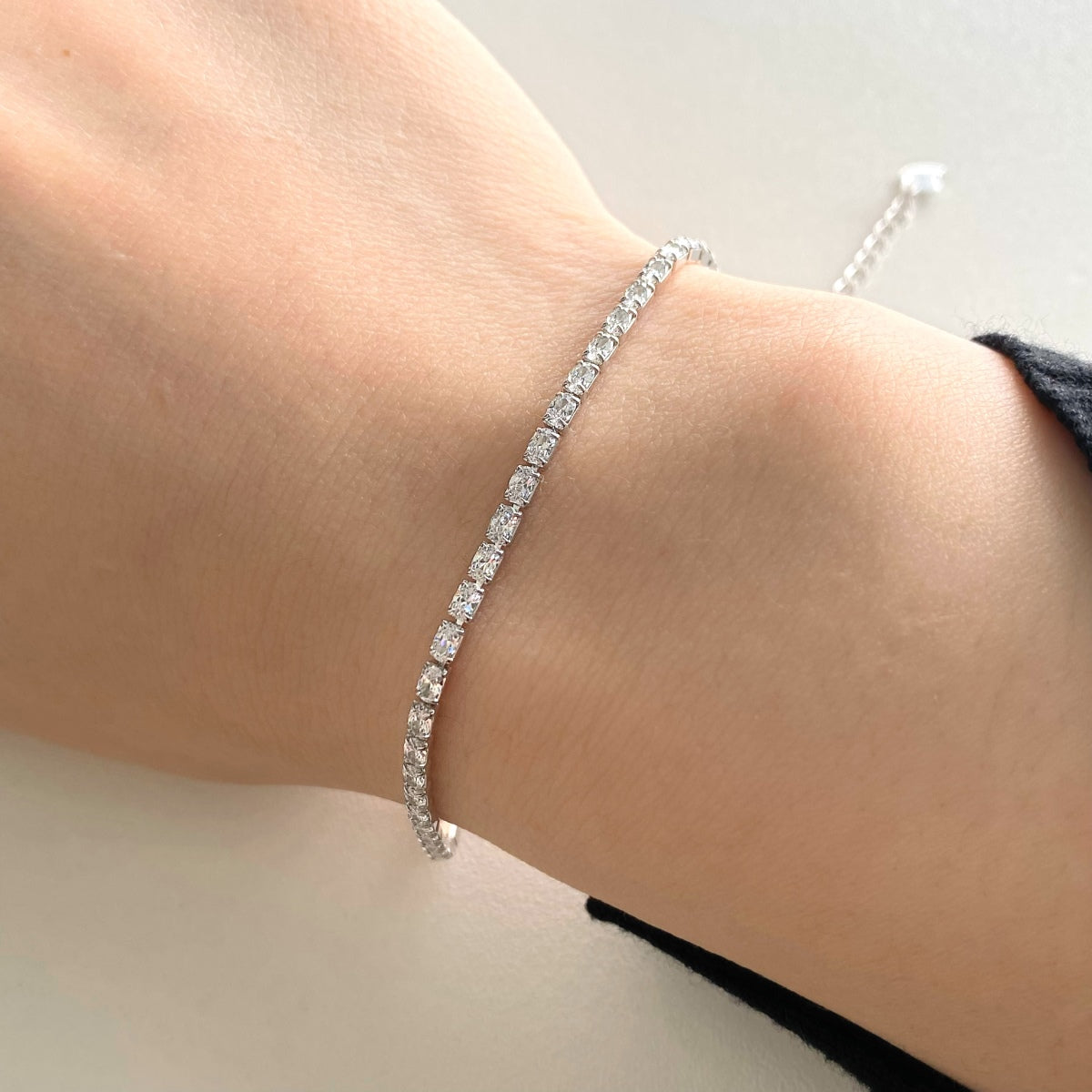 [Charm Aries Jewelry]Elegant Emerald Cut Daily Bracelet