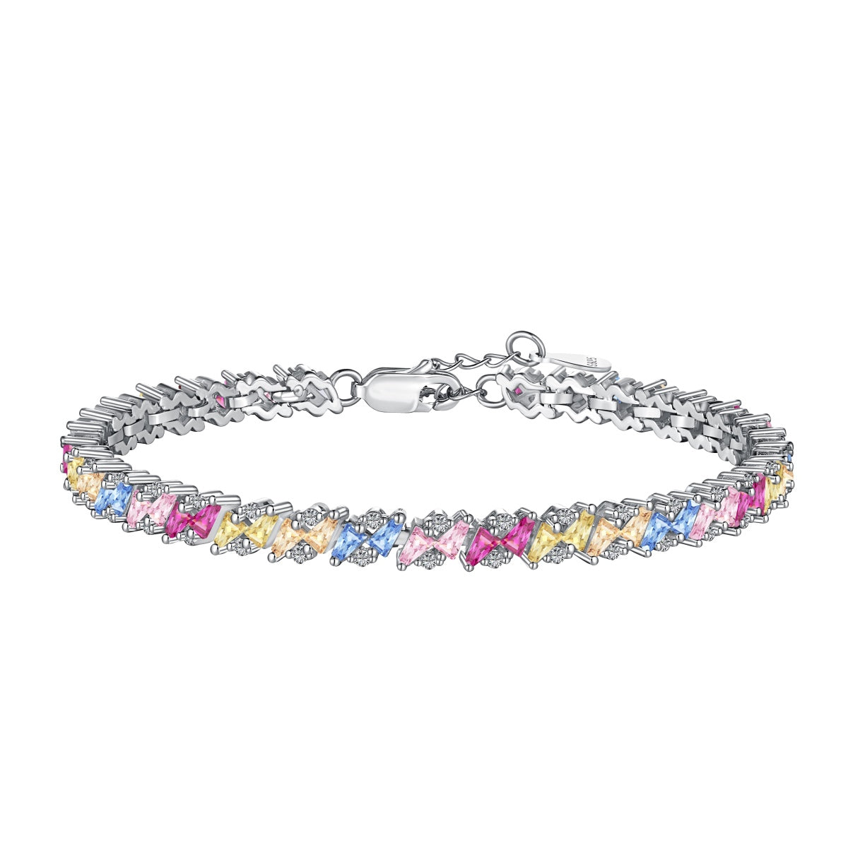 [Charm Aries Jewelry]Ornate Sparkling Multi Cut Party Bracelet