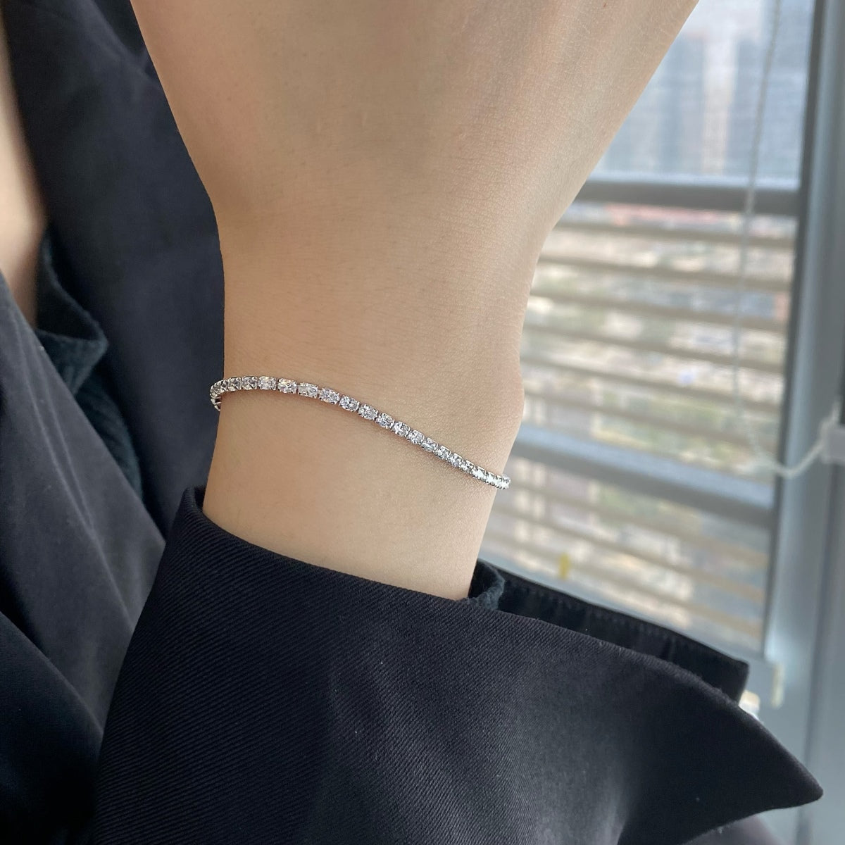 [Charm Aries Jewelry]Elegant Emerald Cut Daily Bracelet