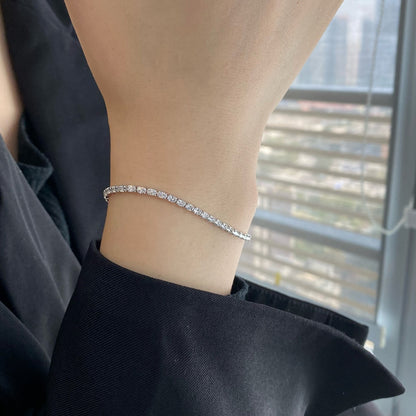 [Charm Aries Jewelry]Elegant Emerald Cut Daily Bracelet