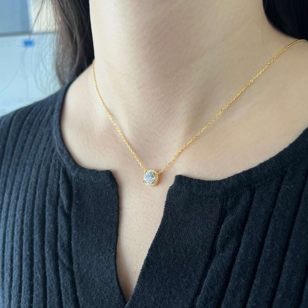 [Charm Aries Jewelry]Luxurious Round Cut Necklace