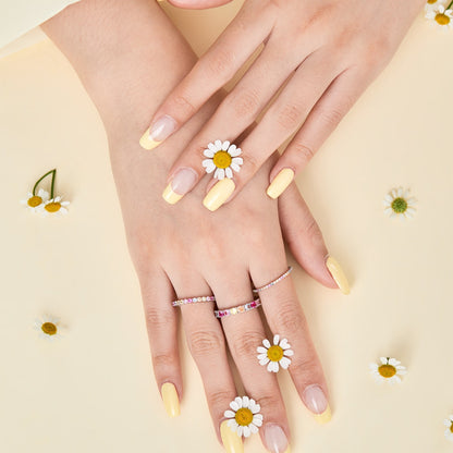 [Charm Aries Jewelry]Dazzling Lustrous Round Cut Tennis Ring