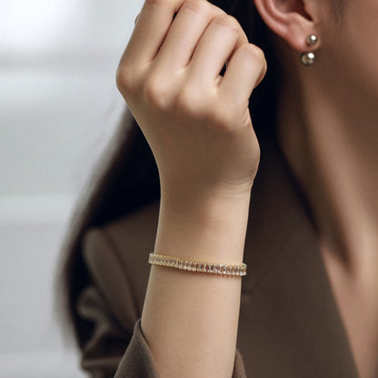 [Charm Aries Jewelry]Exquisite Emerald Cut Daily Bracelet
