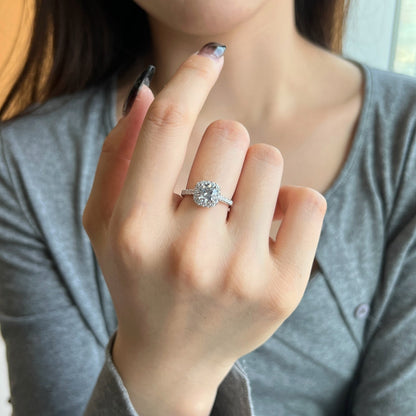 [Charm Aries Jewelry]Dazzling Resplendent Round Cut Wedding Ring