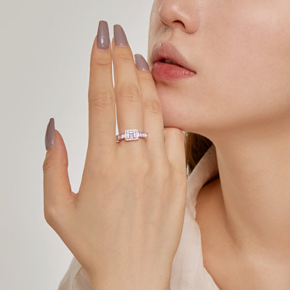 [Charm Aries Jewelry]Exquisite Colorful Radiant Cut Party Ring