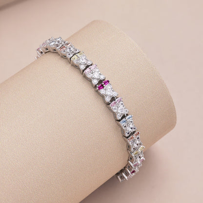 [Charm Aries Jewelry]Unique Colorful Flower Shape Daily Bracelet
