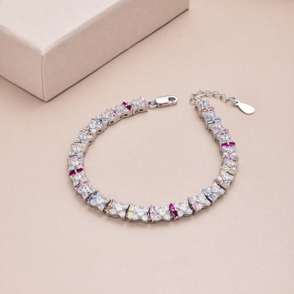 [Charm Aries Jewelry]Unique Colorful Flower Shape Daily Bracelet