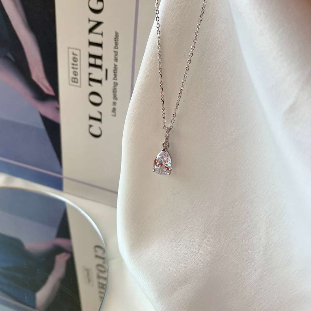 [Charm Aries Jewelry]Delicate Water Drop Shape Fashion Necklace