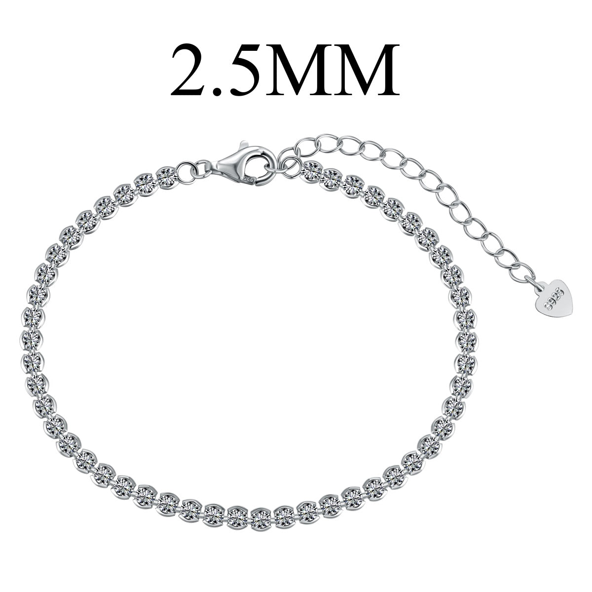 [Charm Aries Jewelry]Dazzling Sparkling Round Cut Daily Bracelet