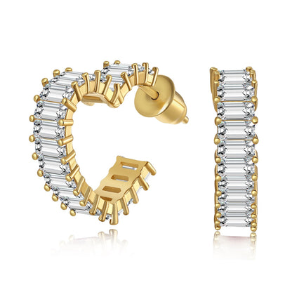 [Charm Aries Jewelry]Radiant Heart Cutout Earrings