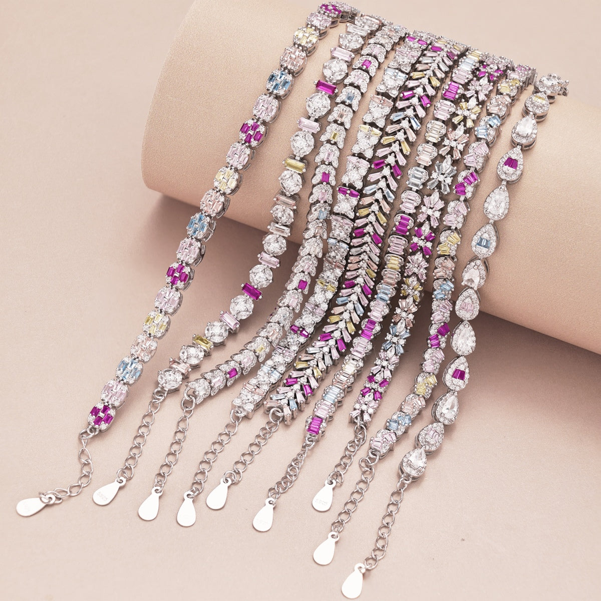 [Charm Aries Jewelry]Dainty Radiant Emerald Cut Daily Bracelet
