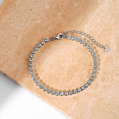 [Charm Aries Jewelry]Ornate  Sparkling Round Cut Daily Bracelet