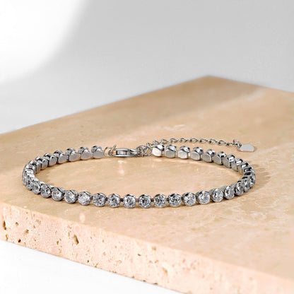 [Charm Aries Jewelry]Ornate  Sparkling Round Cut Daily Bracelet