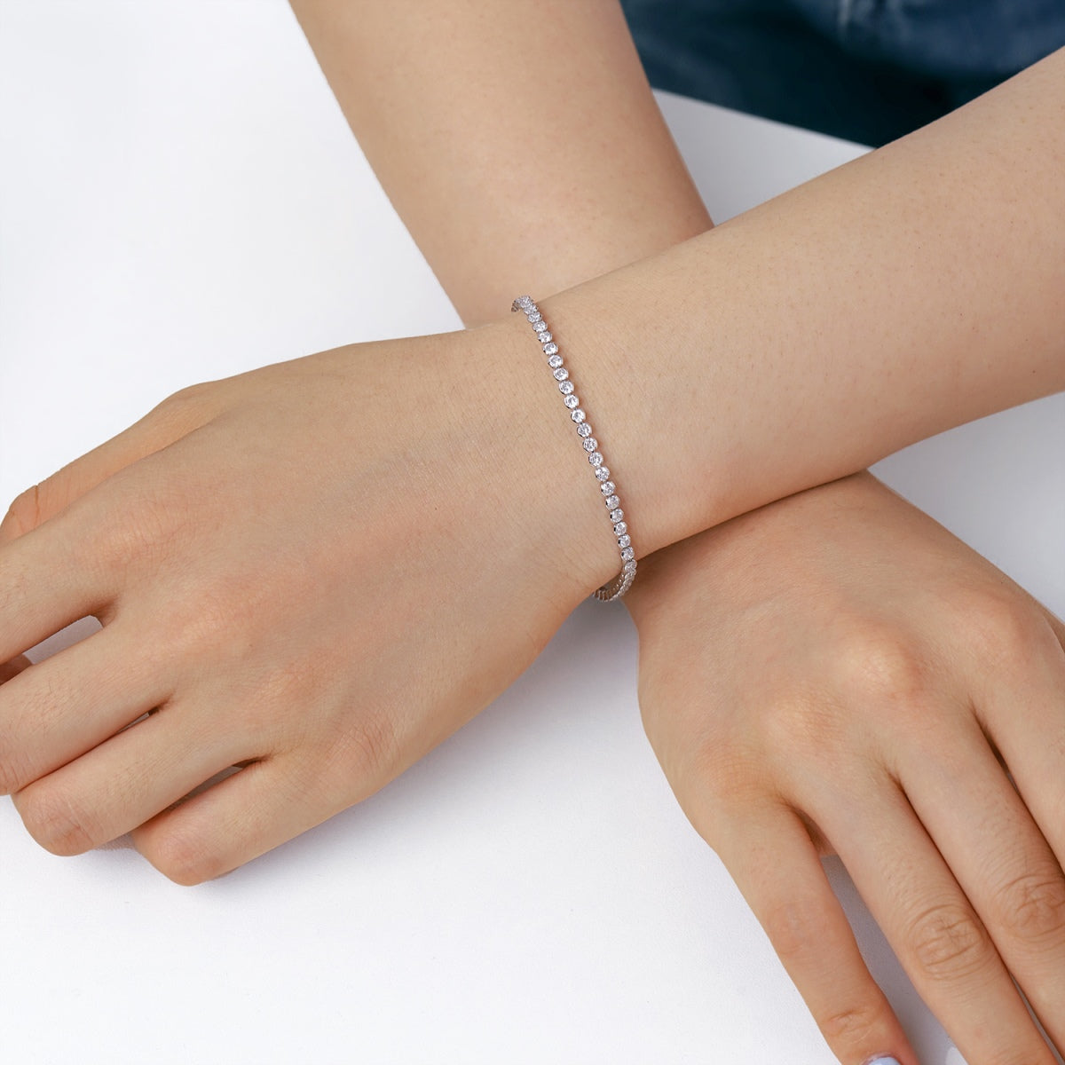 [Charm Aries Jewelry]Dazzling Sparkling Round Cut Daily Bracelet