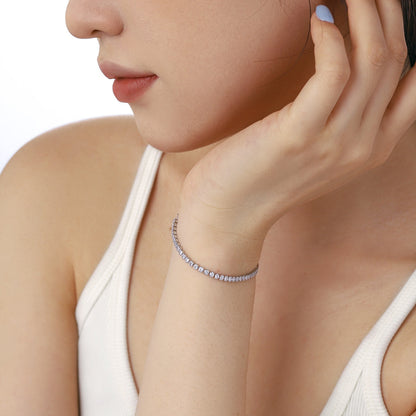 [Charm Aries Jewelry]Dazzling Sparkling Round Cut Daily Bracelet