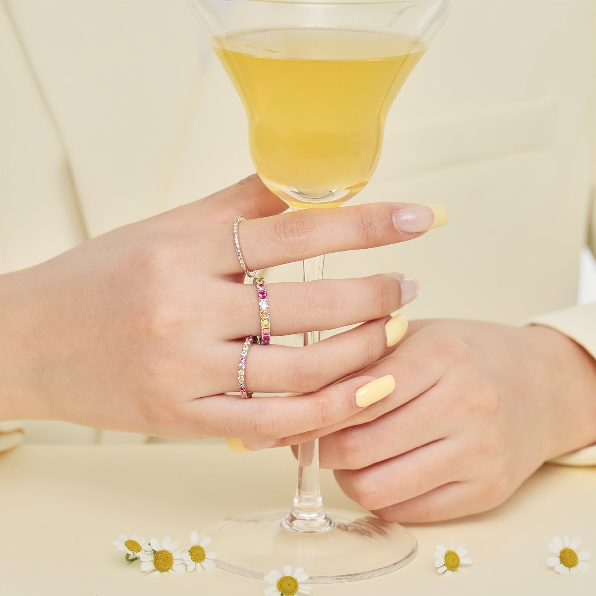 [Charm Aries Jewelry]Elegant Vivid Round Cut Daily Ring