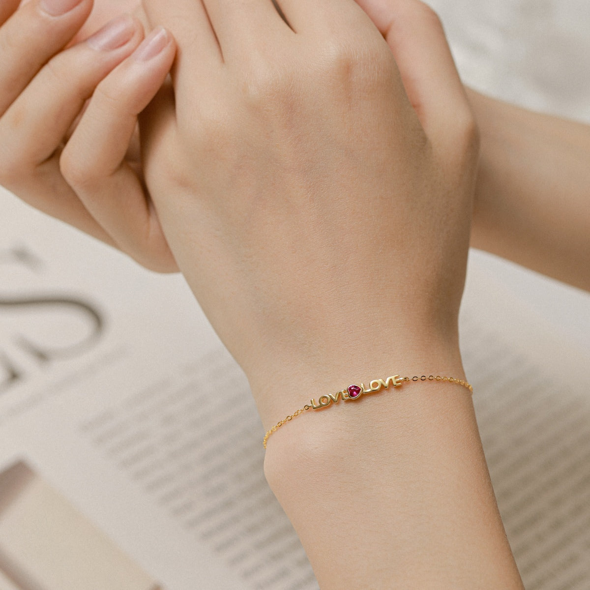 [Charm Aries Jewelry]Romantic Heart Shape Lover Bracelet
