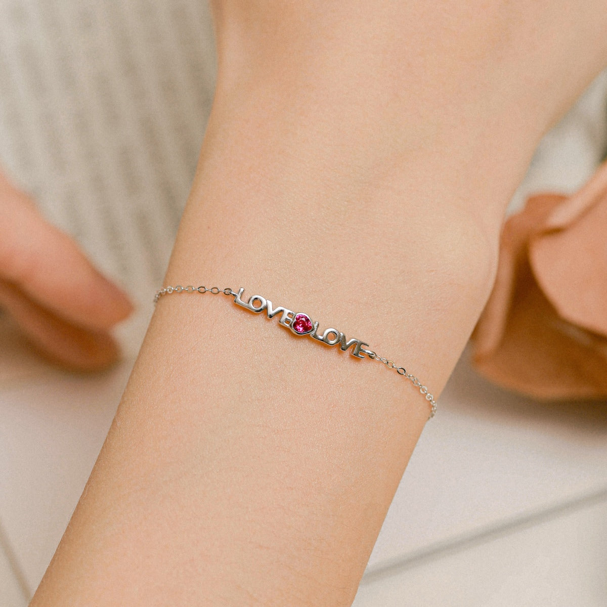 [Charm Aries Jewelry]Romantic Heart Shape Lover Bracelet