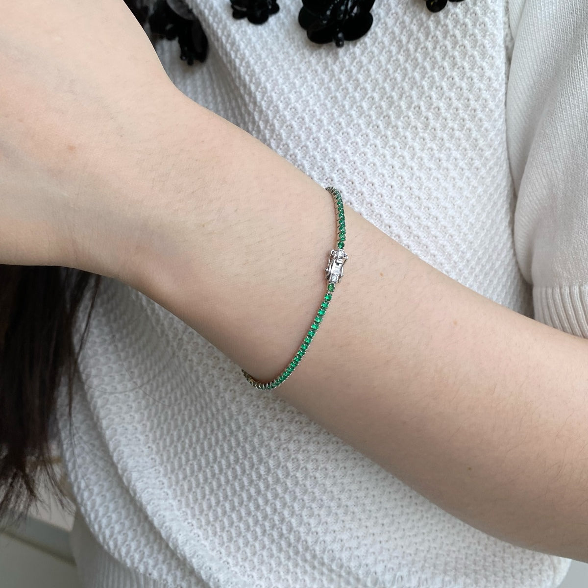 [Charm Aries Jewelry]Dazzling Colorful Round Cut Daily Bracelet