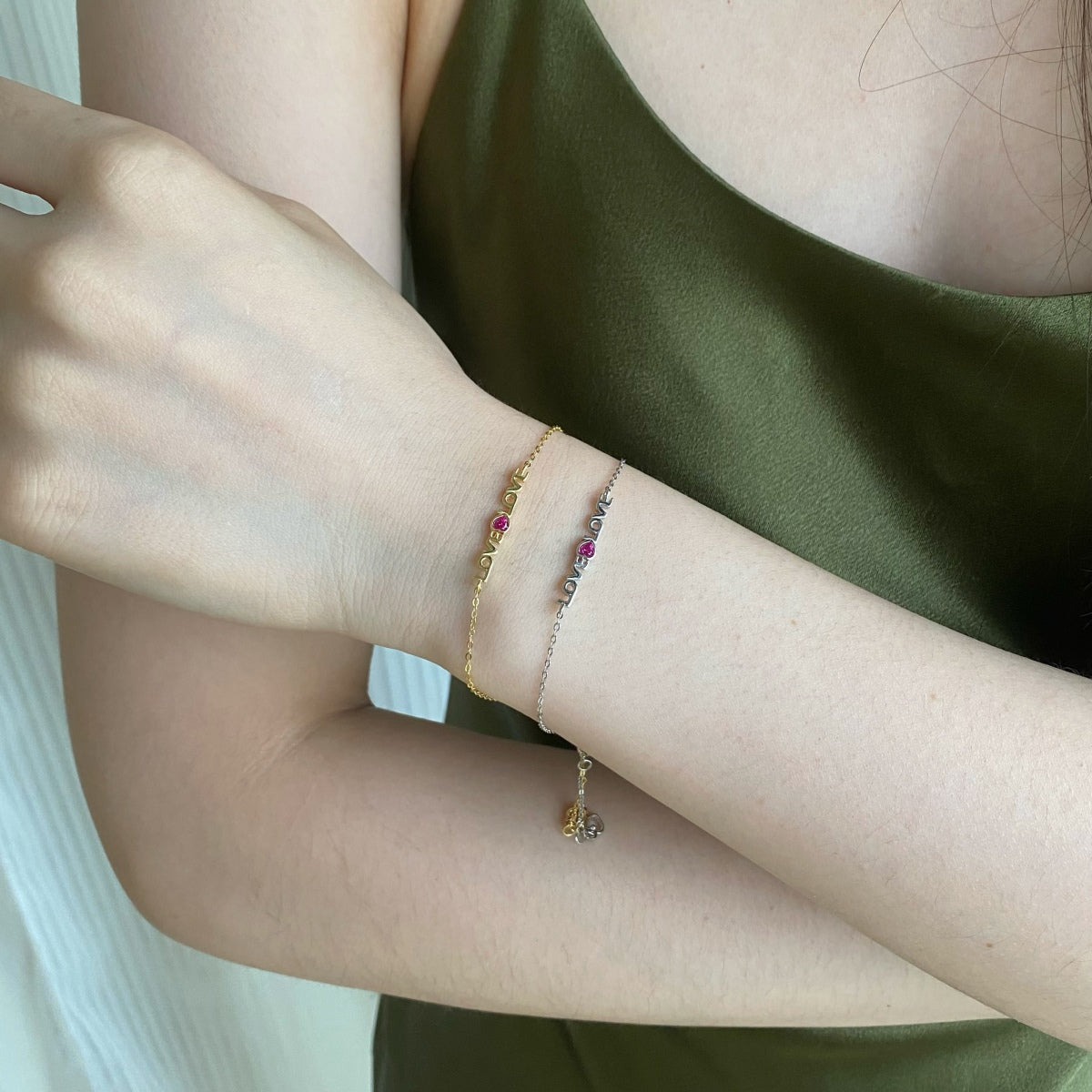 [Charm Aries Jewelry]Romantic Heart Shape Lover Bracelet