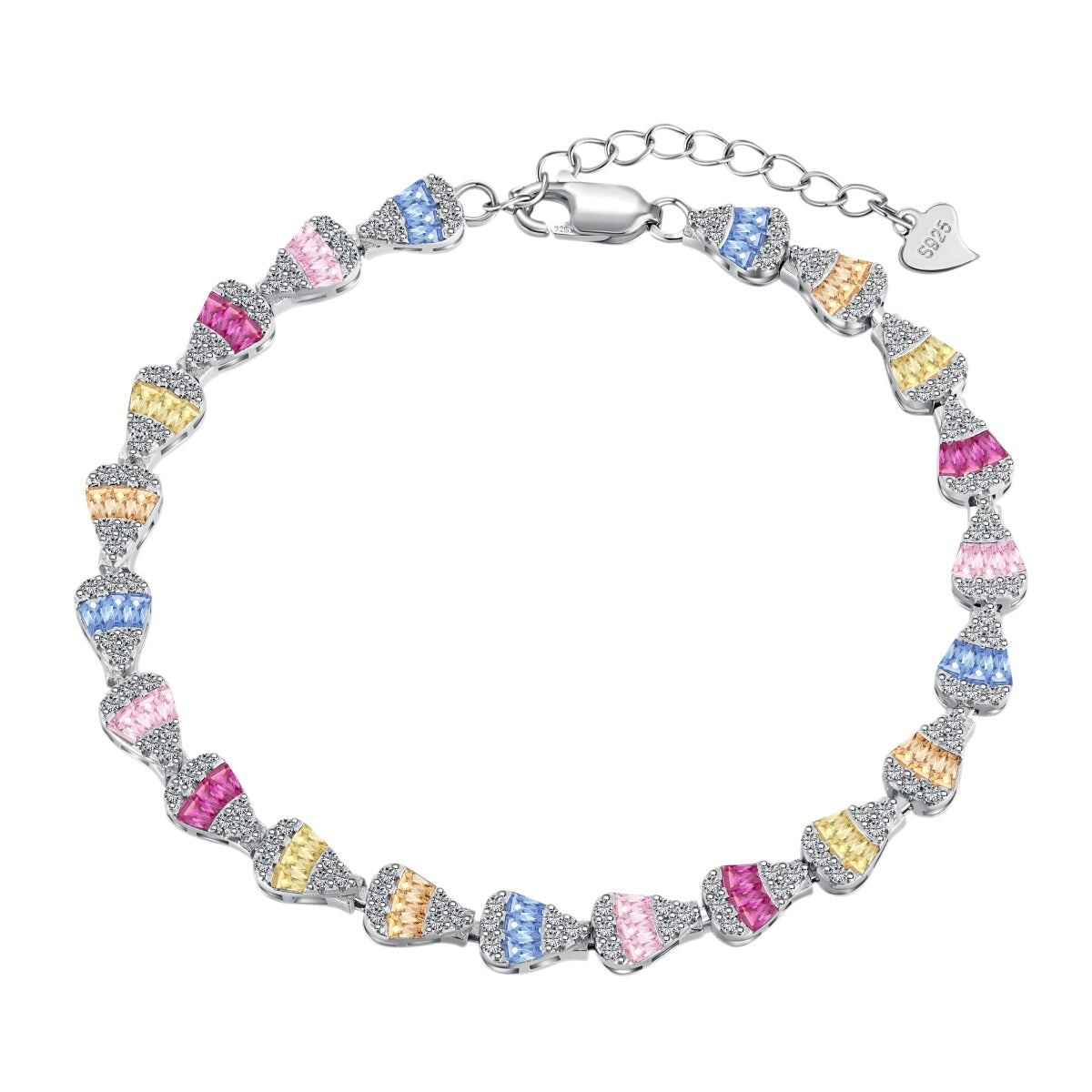 [Charm Aries Jewelry]Radiant Water Drop Shape Daily Bracelet