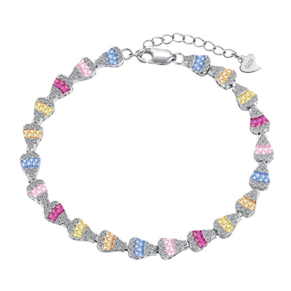 [Charm Aries Jewelry]Radiant Water Drop Shape Daily Bracelet