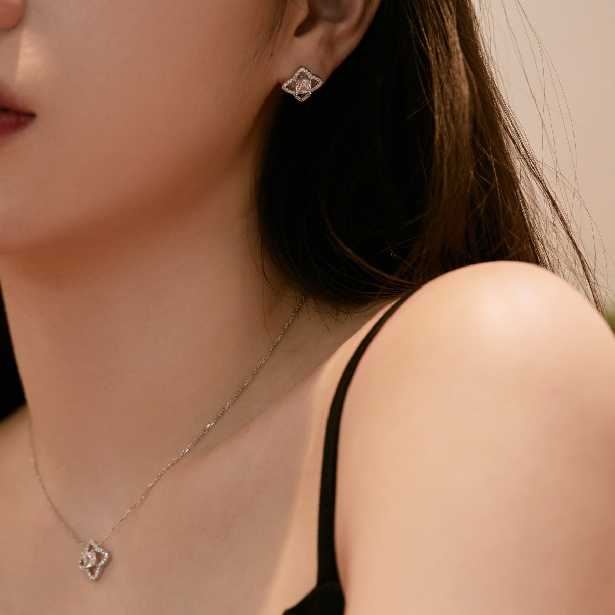 [Charm Aries Jewelry]Elegant Star Shape Princess Cut Daily Earrings