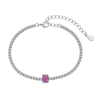 [Charm Aries Jewelry]0.75 Carat Exquisite Oval Cut Daily Bracelet