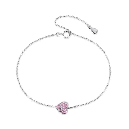 [Charm Aries Jewelry]Heart-Shaped Gentle and Versatile Bracelet