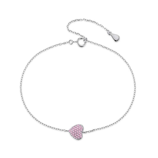 [Charm Aries Jewelry]Heart-Shaped Gentle and Versatile Bracelet