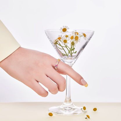 [Charm Aries Jewelry]Dazzling Polychromatic Multi cut Daily Ring