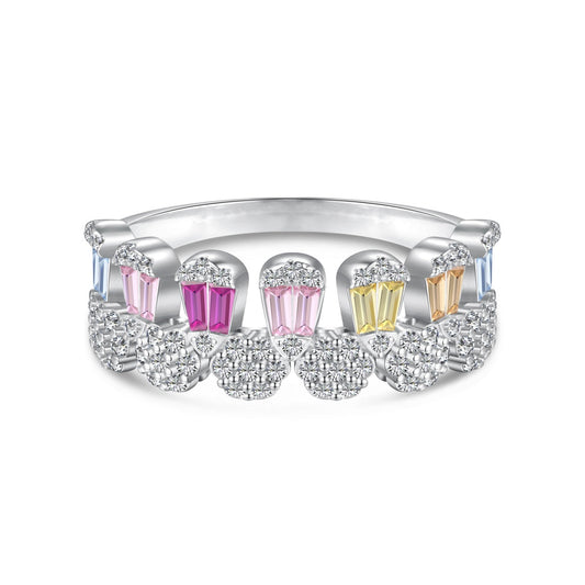[Charm Aries Jewelry]Gorgeous Radiant Cut Daily Ring