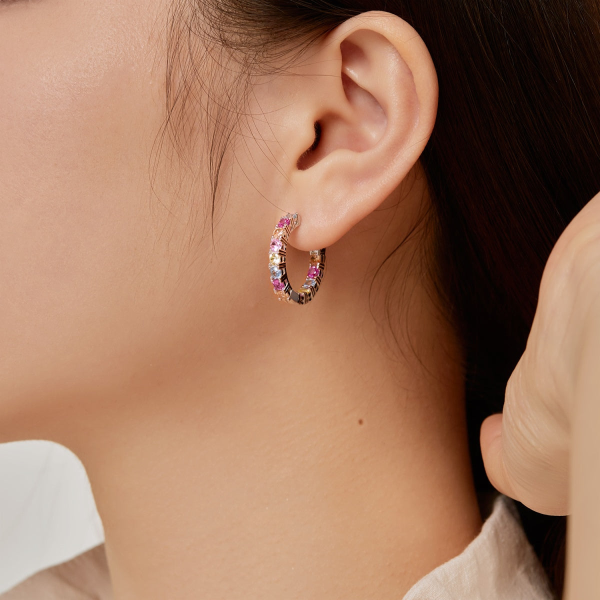 [Charm Aries Jewelry]Unique Round Cut Daily Earrings
