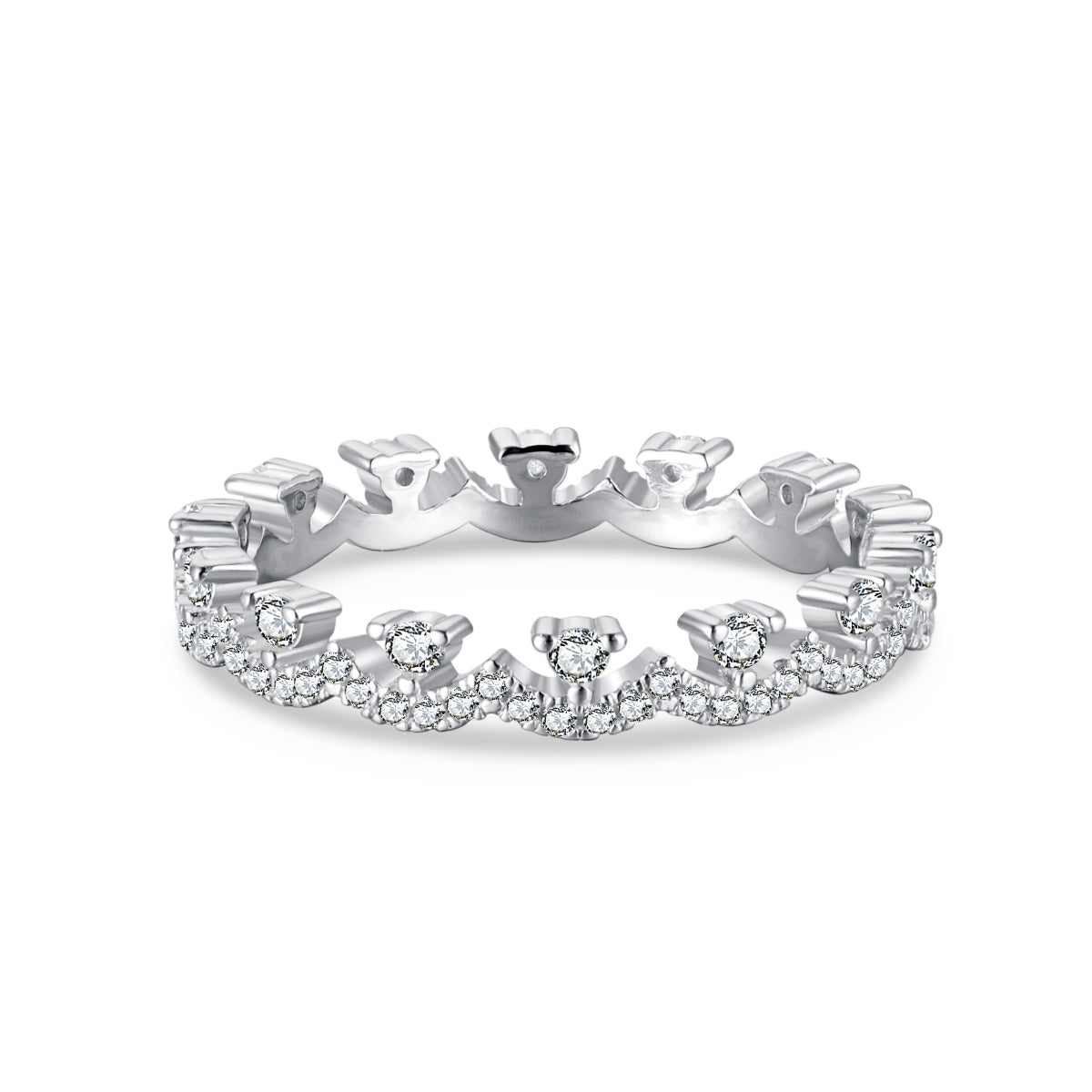 [Charm Aries Jewelry]Elegant Resplendent Round Shape Party Ring