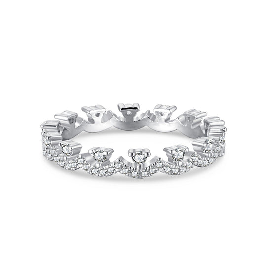 [Charm Aries Jewelry]Elegant Resplendent Round Shape Party Ring