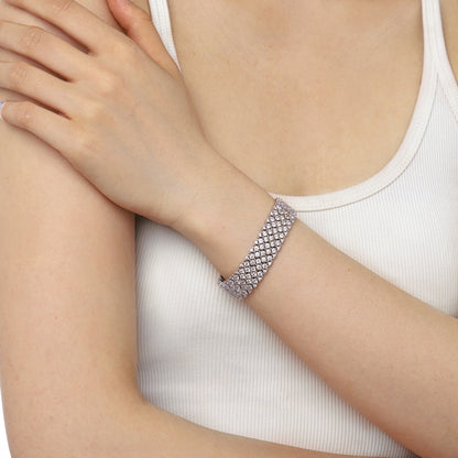 [Charm Aries Jewelry]Ornate Elegant Round Cut Party Bracelet