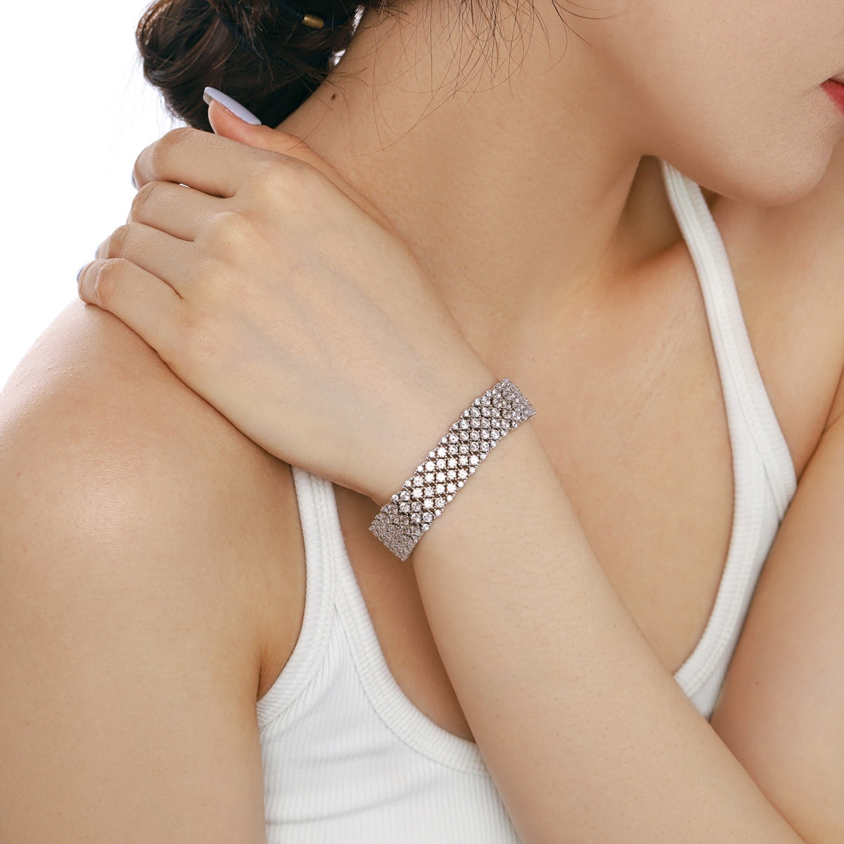 [Charm Aries Jewelry]Ornate Elegant Round Cut Party Bracelet