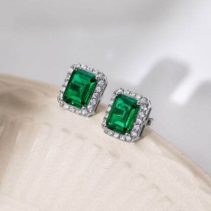 [Charm Aries Jewelry]Luxurious Dainty Emerald Cut Banquet Earrings