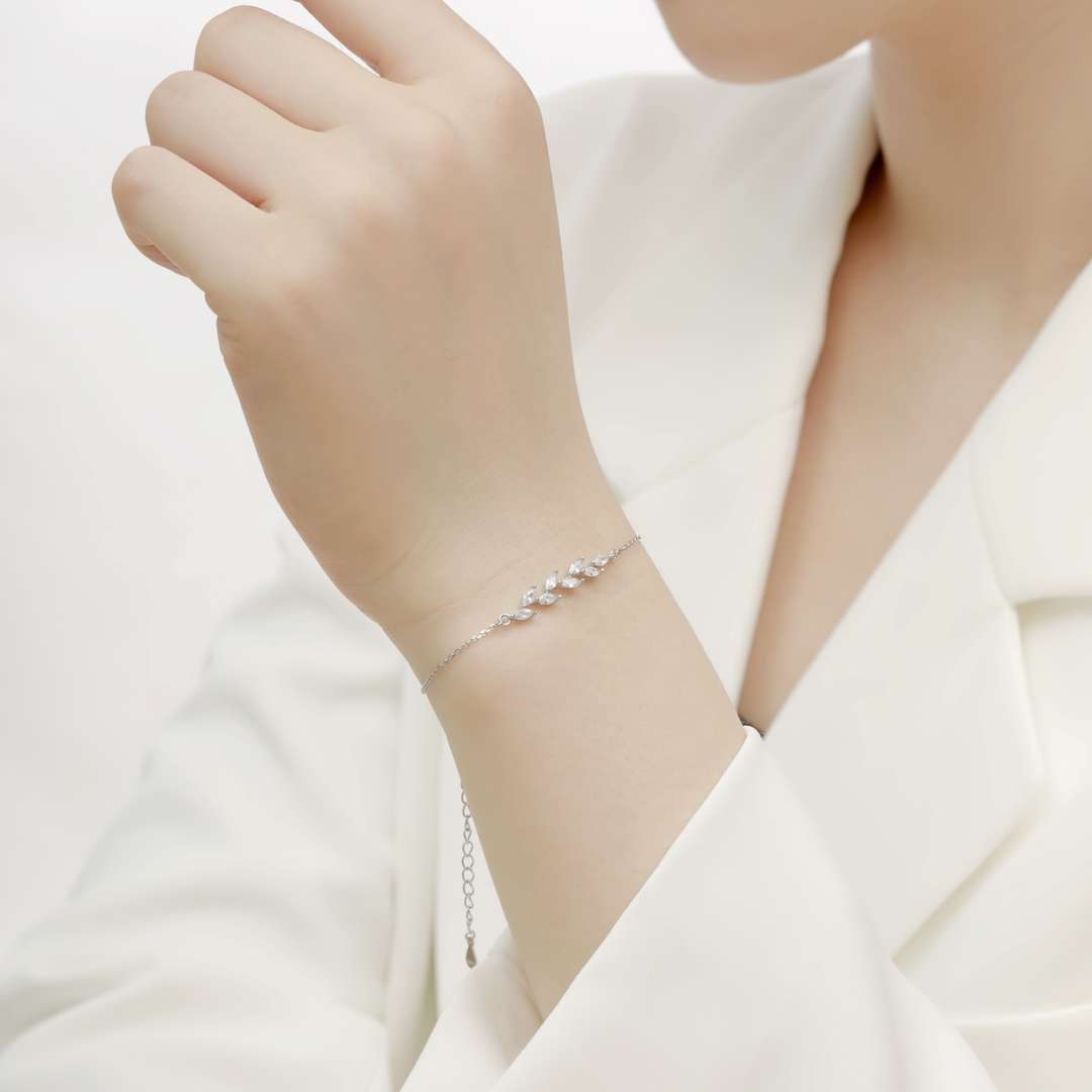 [Charm Aries Jewelry]Elegant Wheat Leaves Shape Bracelet