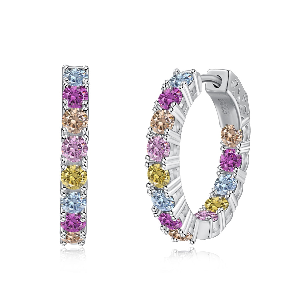[Charm Aries Jewelry]Unique Round Cut Daily Earrings