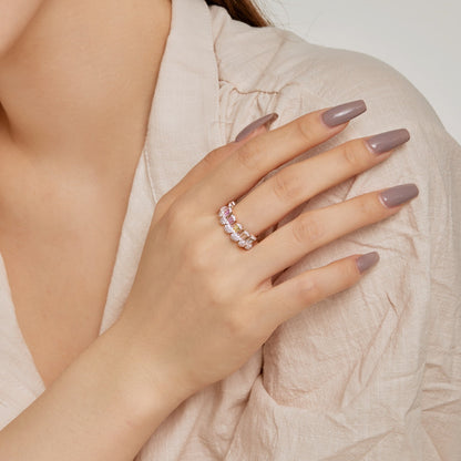[Charm Aries Jewelry]Gorgeous Radiant Cut Daily Ring